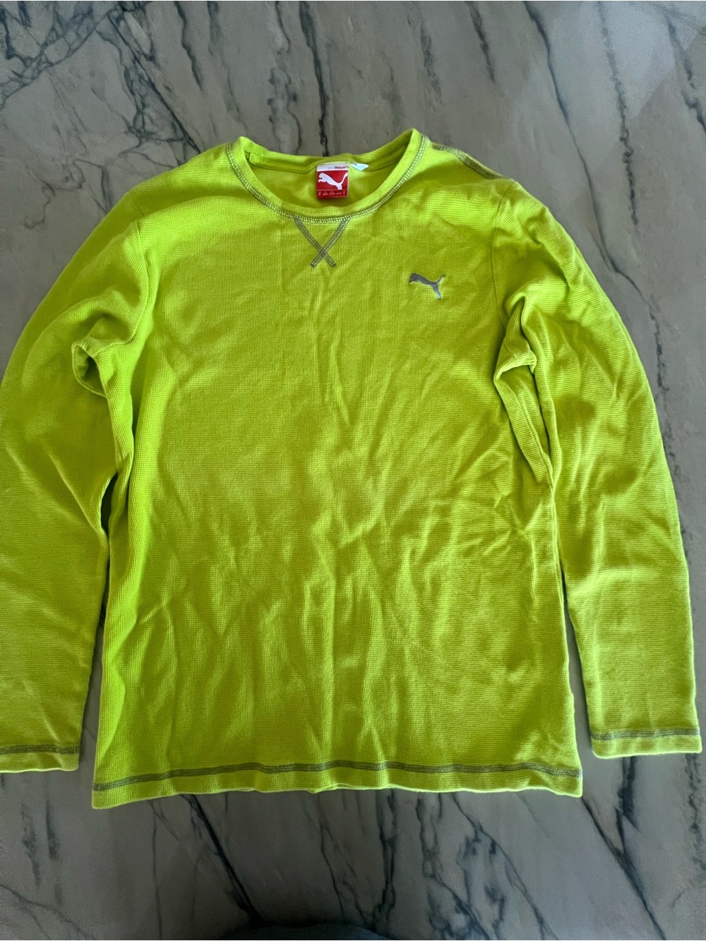 Puma Men’s Neon Lime Crewneck Shirt